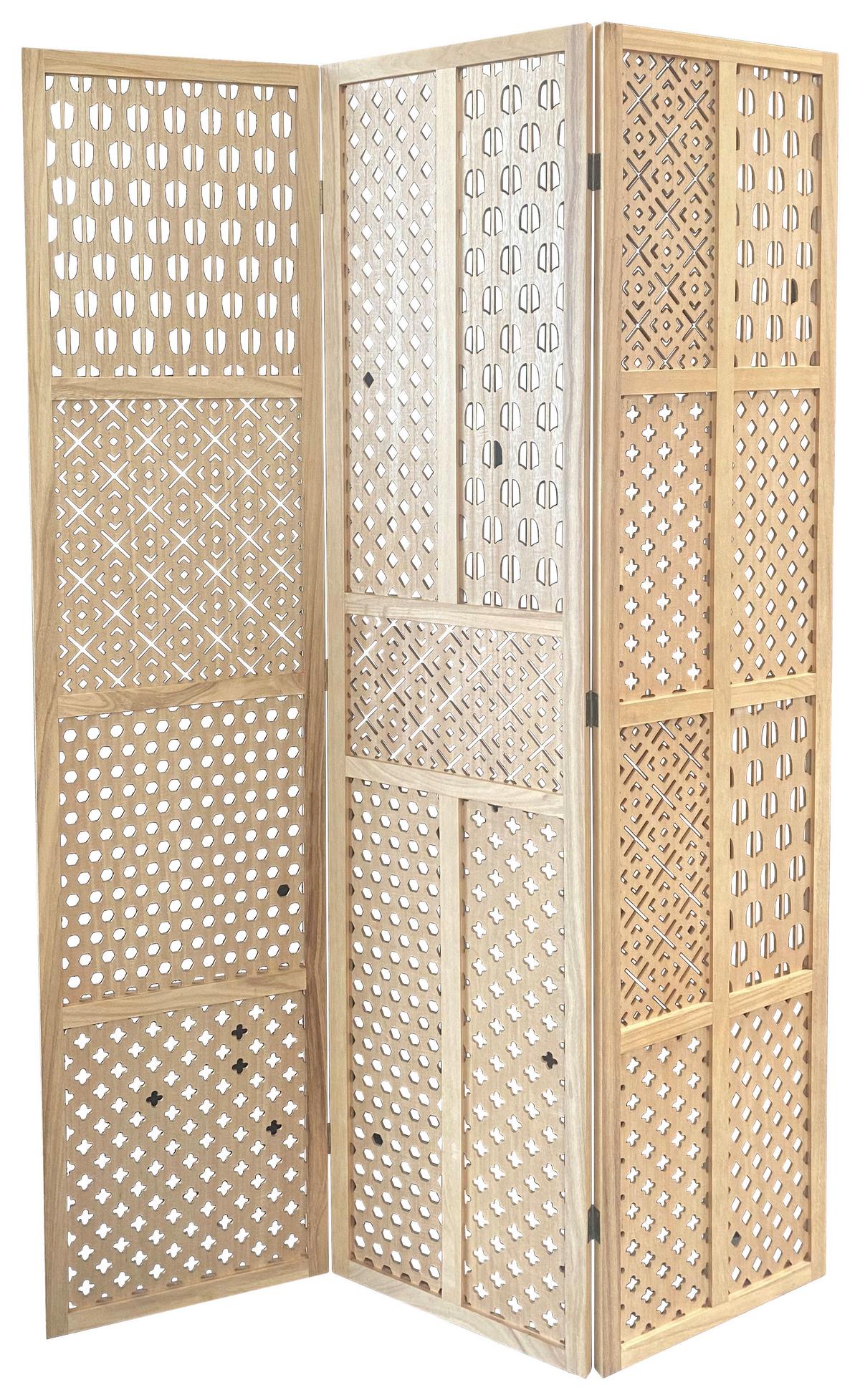 Paravan Elizabeth, Naravna Barva - naravne barve, Moderno, leseni material/les (120/170/1,8cm) - Mömax