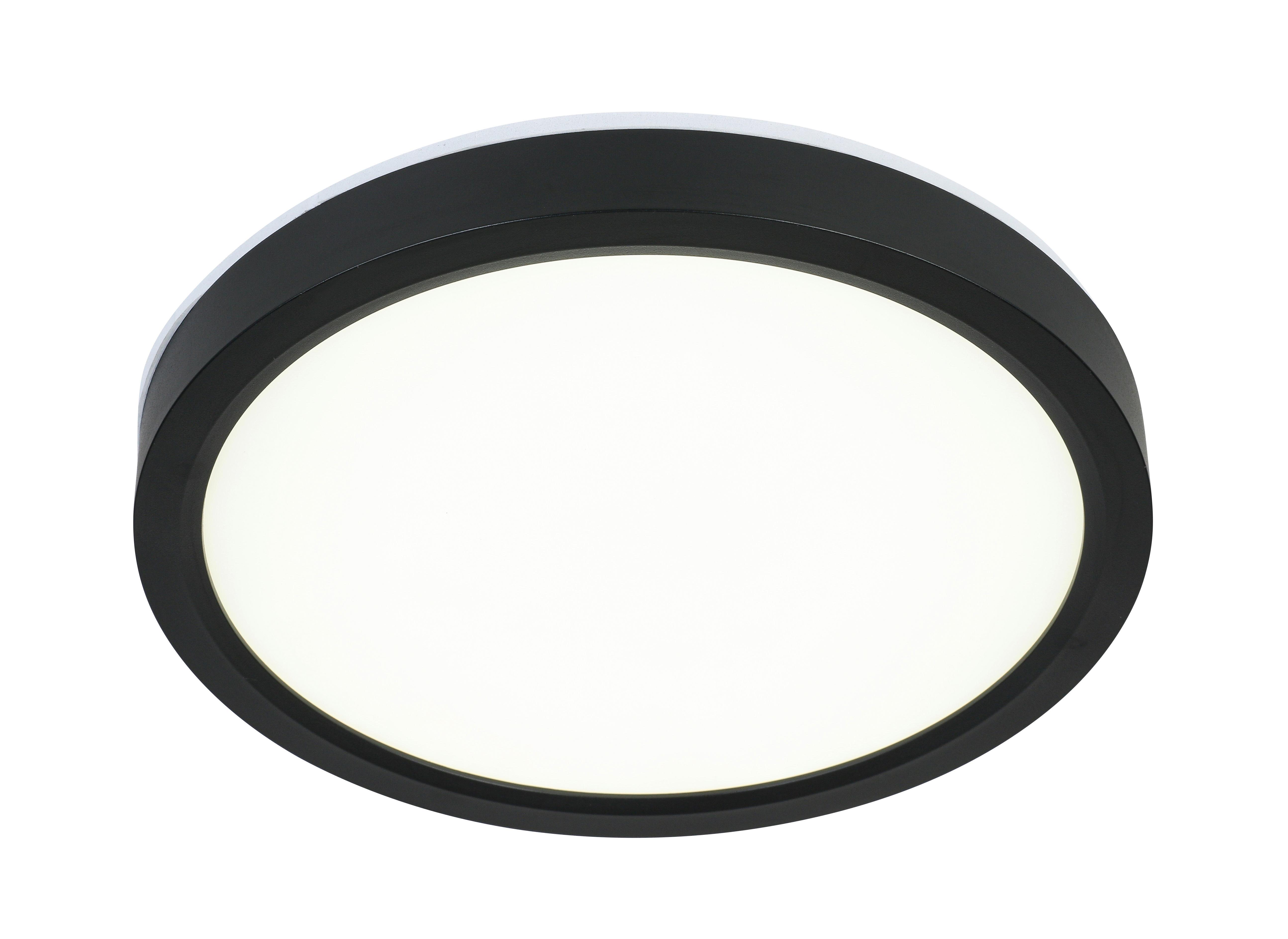 Led Svjetiljka Stropna Tir - bijela/crna, Moderno, plastika (23/2,5cm) - Mömax
