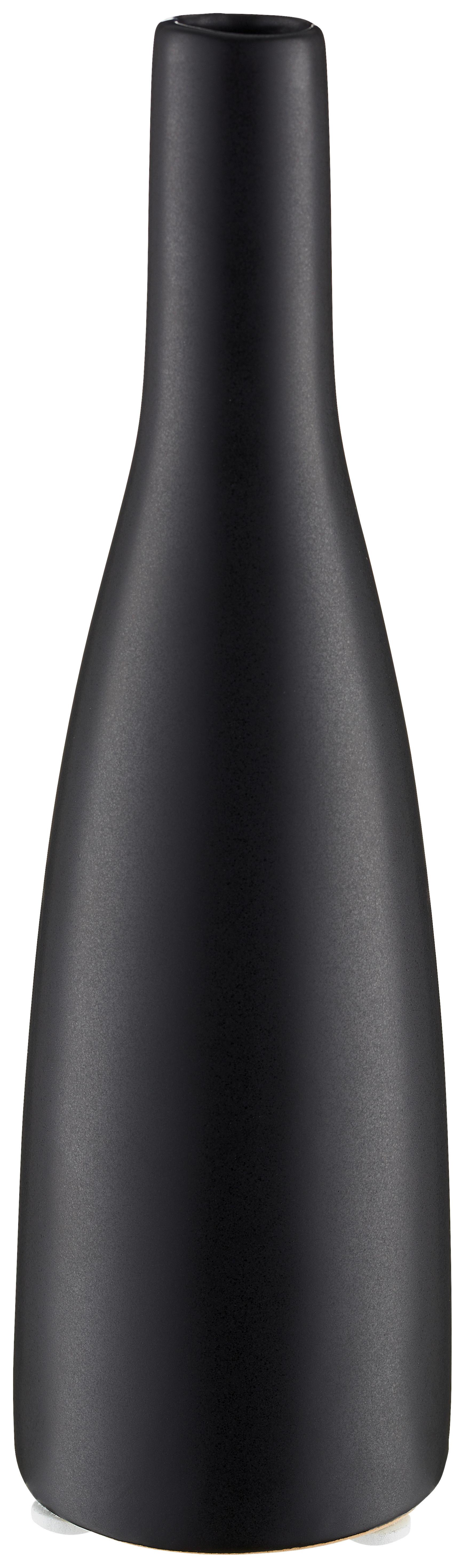 Váza Planico - fekete, Modern, kerámia (20,5cm) - Mömax