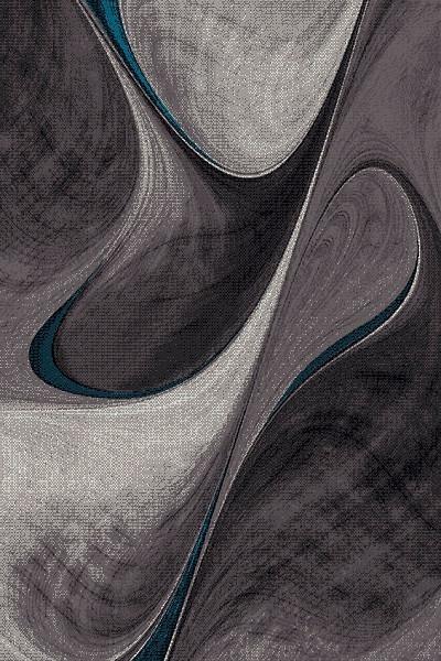 Webteppich Brilliance Blau/Grau ca. 200x290cm - Blau/Grau, KONVENTIONELL, Textil (200/290cm)