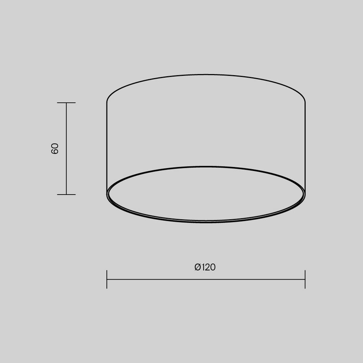 DECKENLEUCHTE ZON - Schwarz, Modern, Metall (12/6cm) - MAYTONI