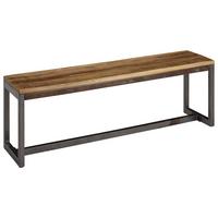 Klop Wl6.143 - črna/naravne barve, Konvencionalno, kovina/les (120/46/45cm) - MID.YOU