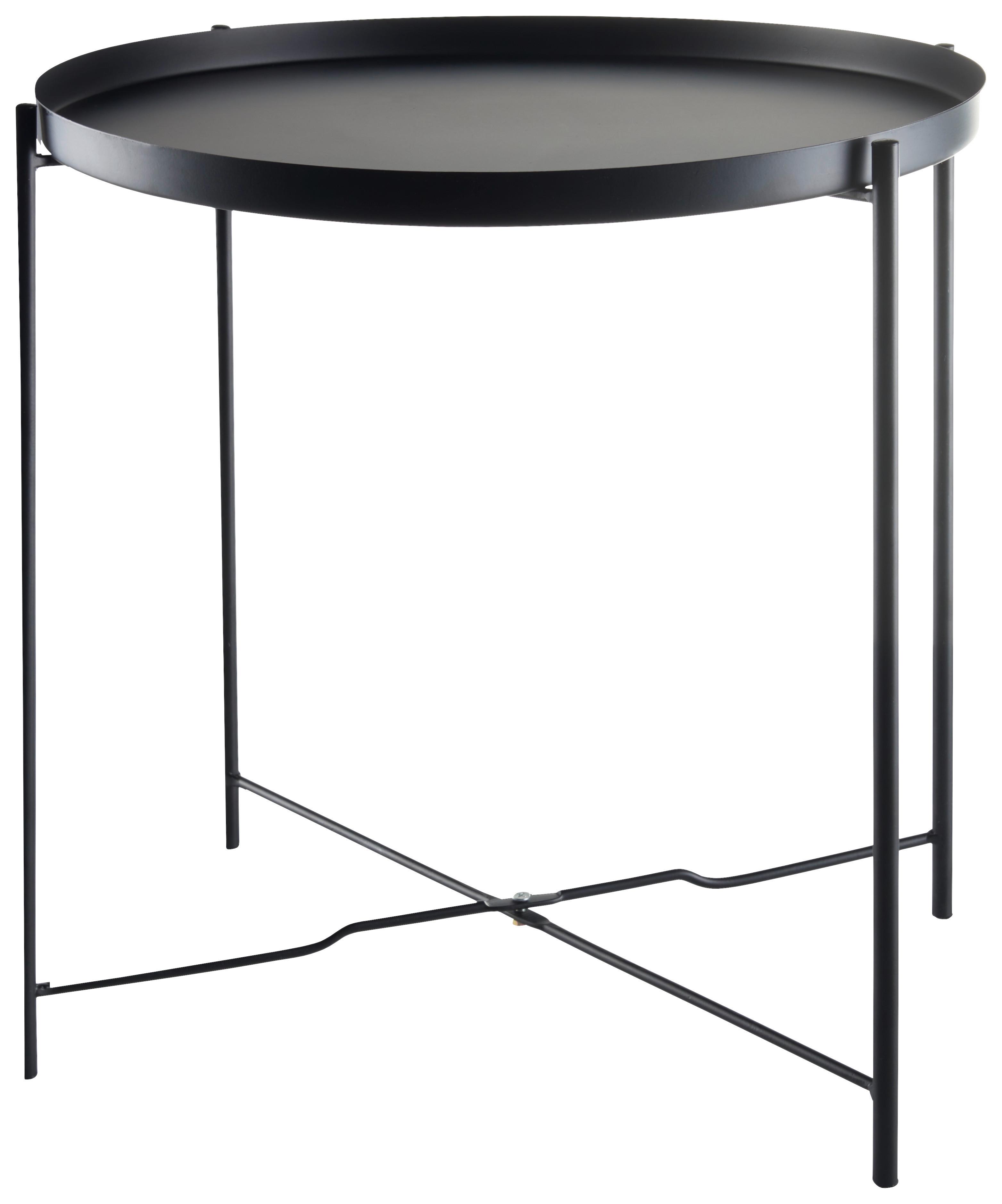STOLIK BOCZNY HH-8339 BLACK - czarny, Basics, metal (41,5/41,5/43cm) - Ambia Home