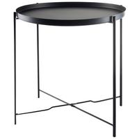 STOLIK BOCZNY HH-8339 BLACK - czarny, Basics, metal (41,5/41,5/43cm) - Ambia Home