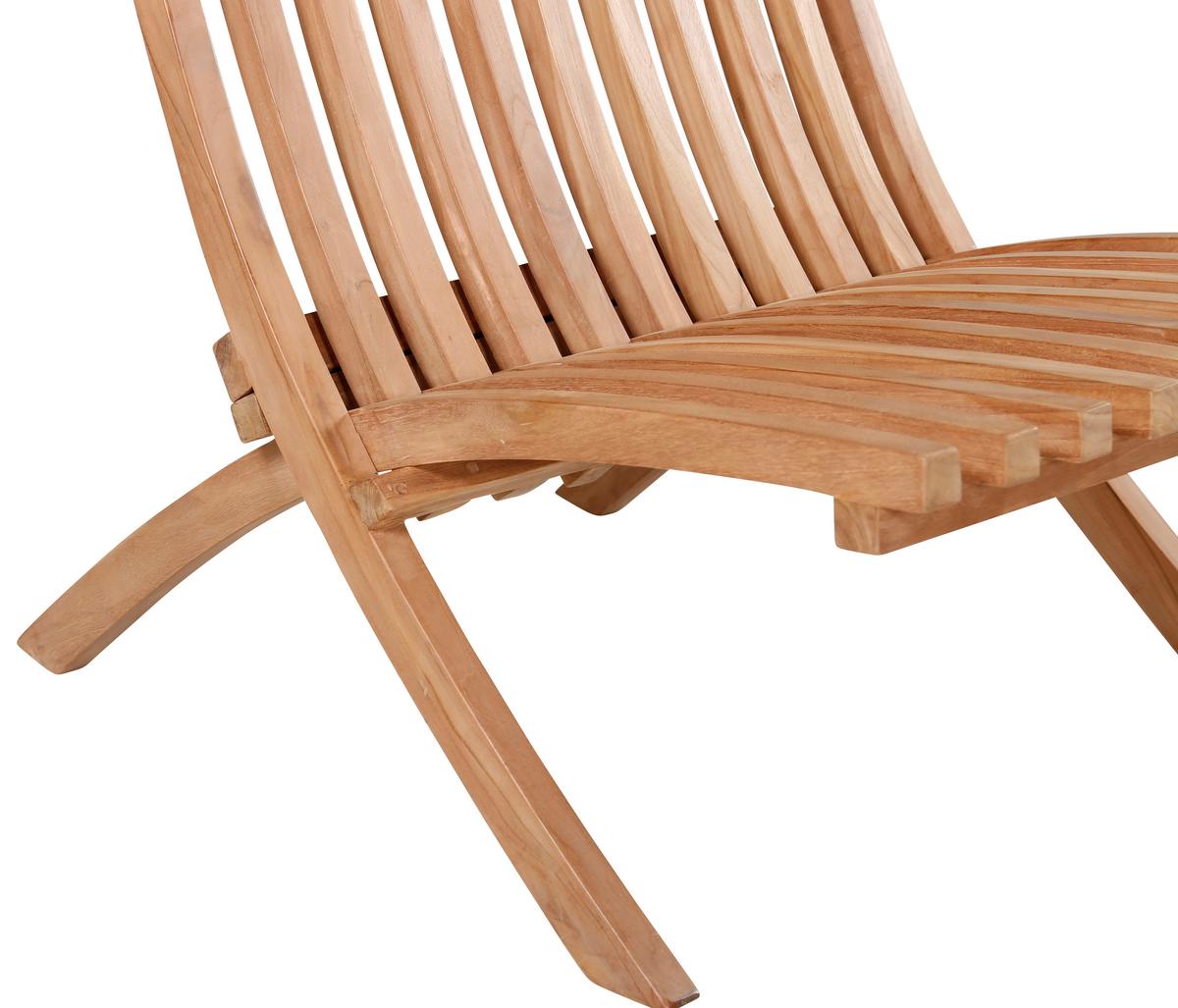 Loungesessel-2er Set Kenya ca. 73x58x63 cm Teakholz - Teakfarben, KONVENTIONELL, Holz (73/85/63cm) - Gardenson