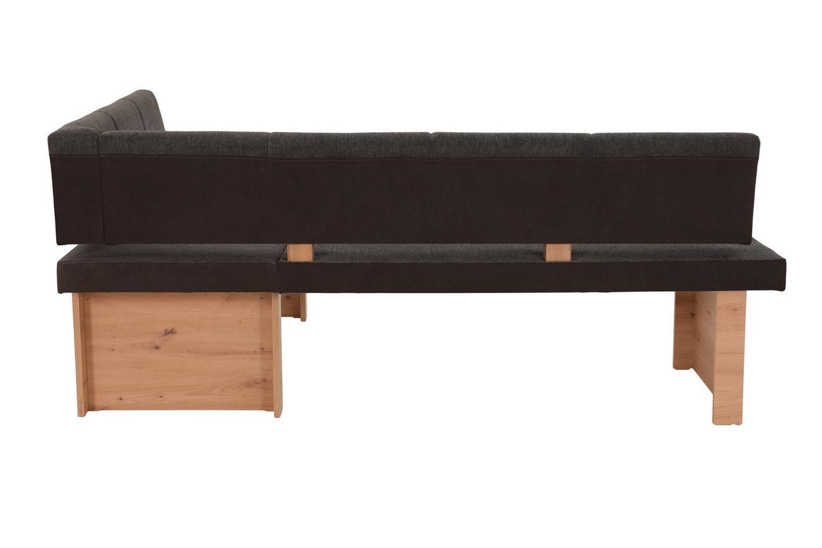 ECKBANK LINN EB - Braun/Eiche Artisan, MODERN, Holzwerkstoff/Textil (140/200cm) - MID.YOU
