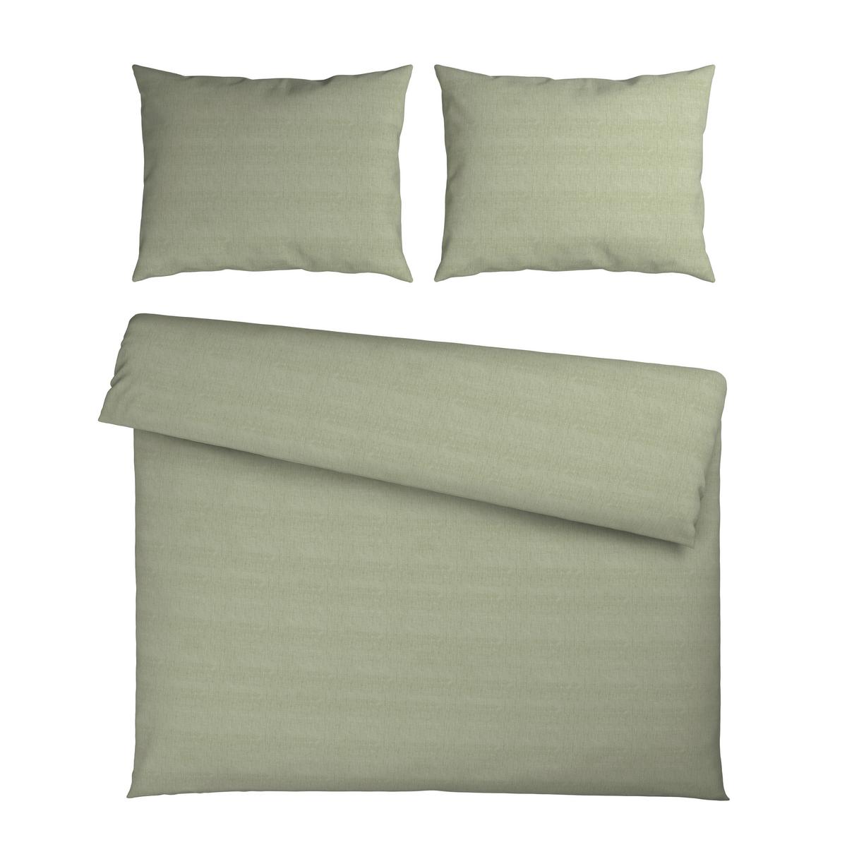 Lenjerie de pat Ly cca. 2x50x70/200x220 cm - verde salvie, textil (200/220cm) - Mömax