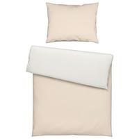 BETTWÄSCHESET ANNIKA - Weiss/Beige, Textil (160/210cm) - Modern Living