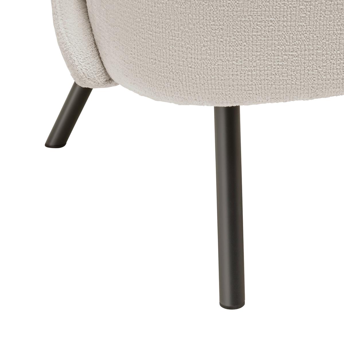 Sessel Floris Beige - Beige/Schwarz, ROMANTIK / LANDHAUS, Holz/Textil (67/77/73cm) - Mömax