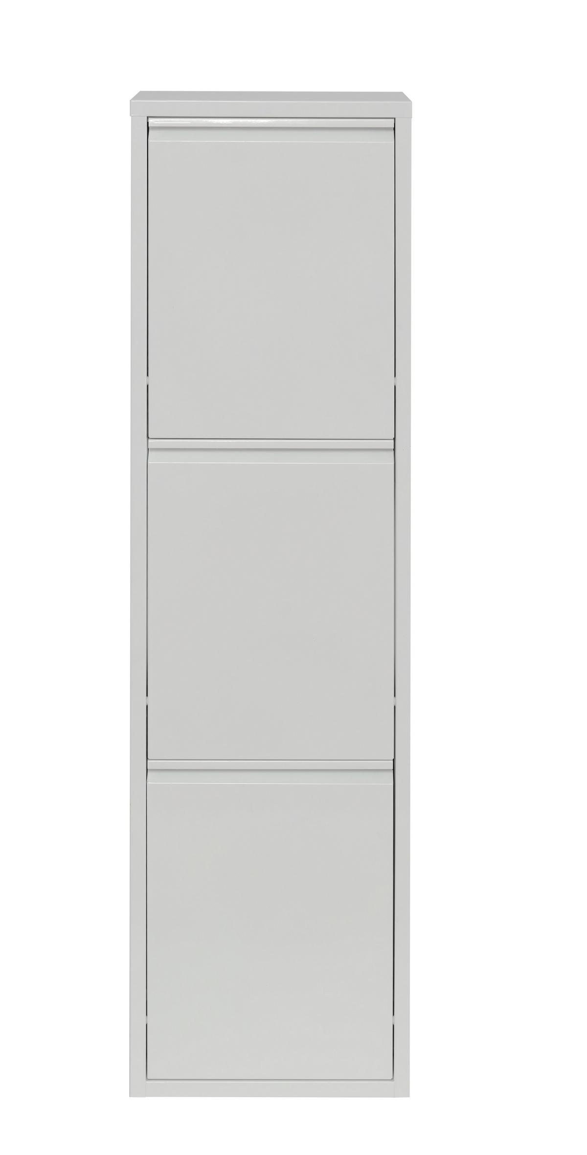 Abfallsammler Waste in Weiß - Weiss, Modern, Kunststoff/Metall (35/124/24cm) - Mömax