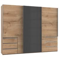 Ormar S Kliznim Vratima Level 36c - siva/boje hrasta, Moderno, drvni materijal (300/236/65cm) - Modern Living