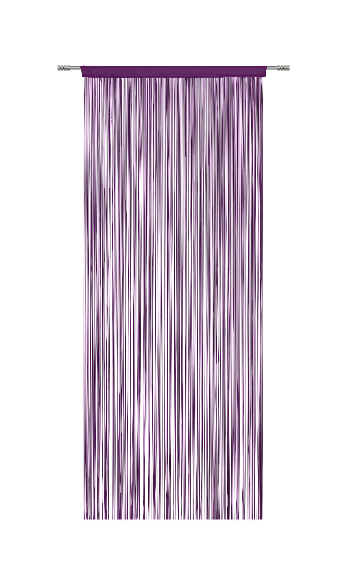 Zsinórfüggöny Promotion 90/200 - lila/kék, Konventionell, textil (90/200cm) - Based