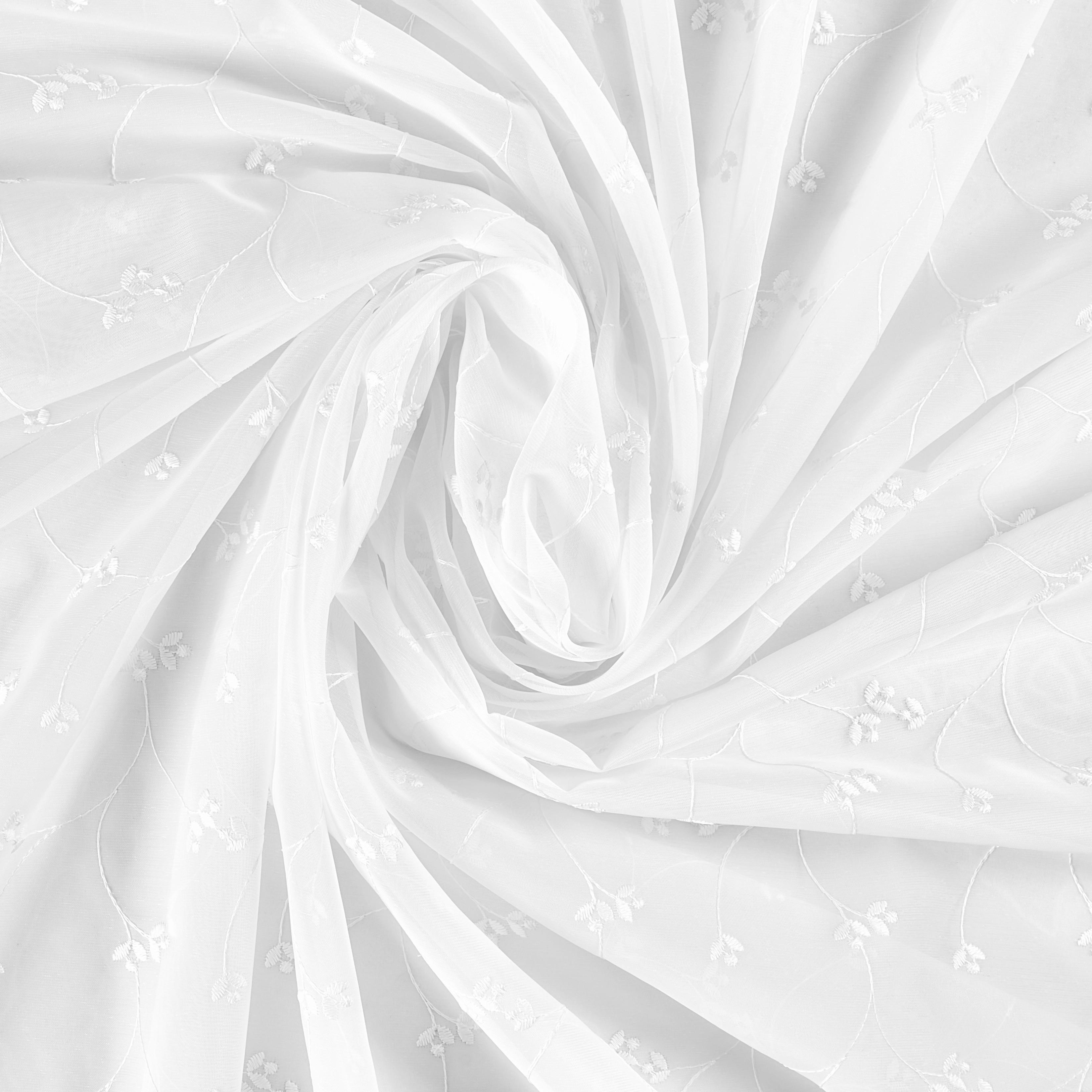 GARDINLÄNGD STELLA - vit, Romantik / Lanthus, textil (140/245cm) - Mömax