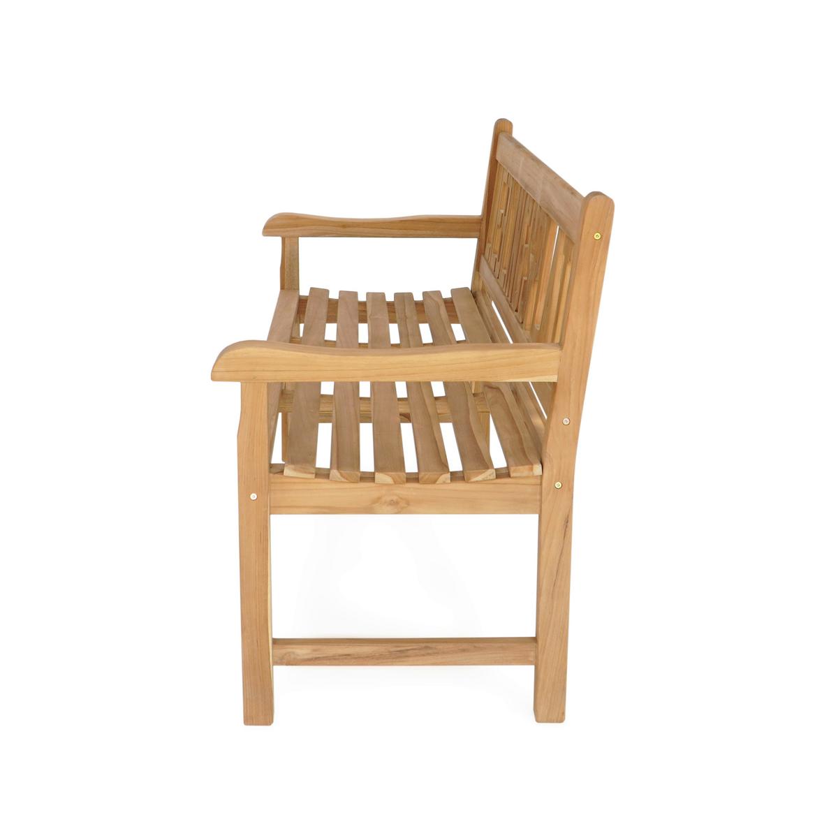 Gartenbank Lieblingsplatz Teak - Braun, Basics, Holz (63/91,5/150cm) - Gardenson