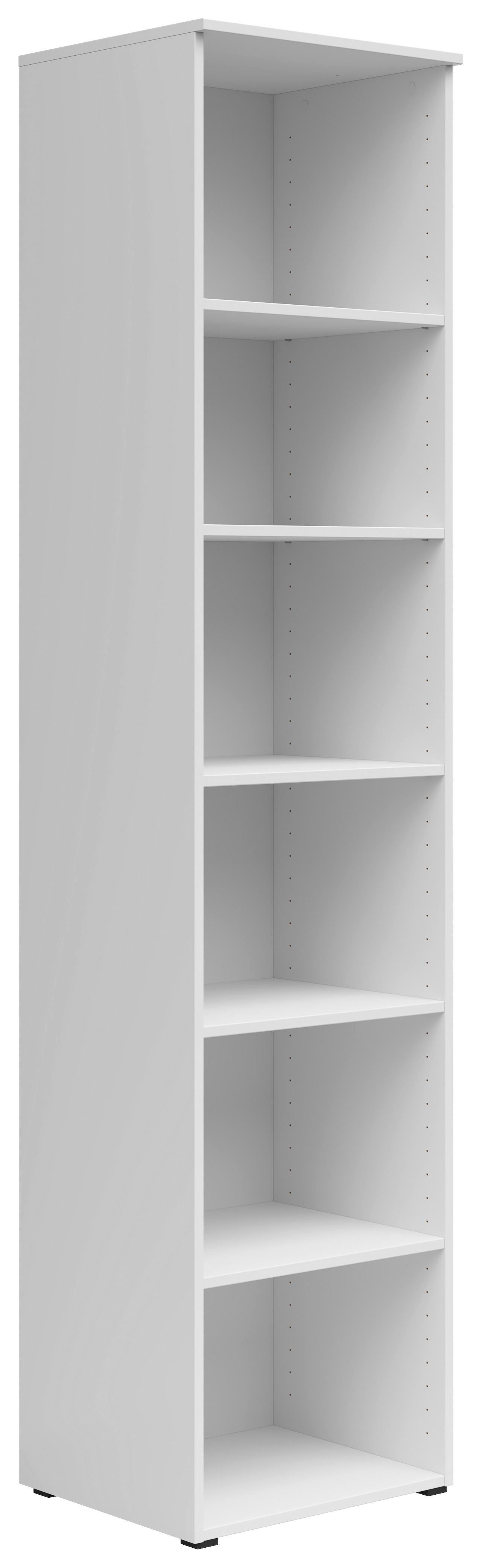 Etajeră MULTI - alb, Modern, material pe bază de lemn (45/195/40cm) - Modern Living