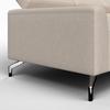 HÖRNSOFFA FIBU - beige/silver, Modern, metall/trä (211/146cm) - Bessagi Home