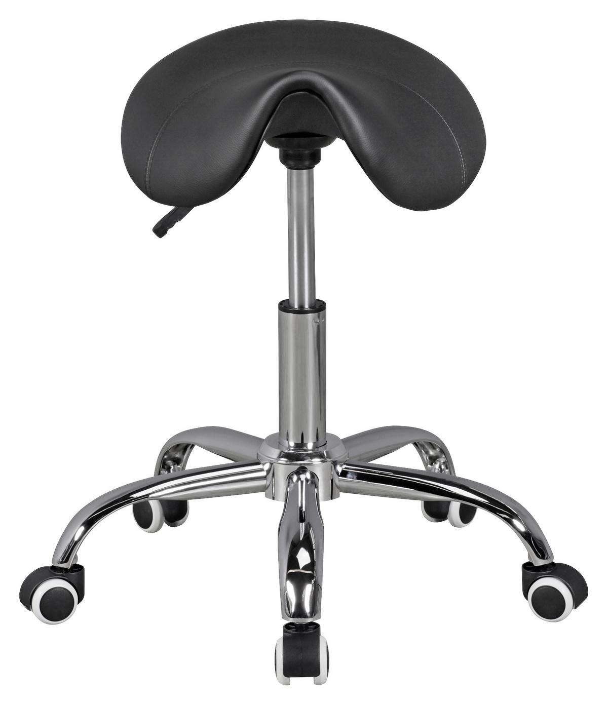 Vrtljivi Stolček Curve - črna/barve aluminija, Moderno, tekstil (60/48/60cm) - MID.YOU