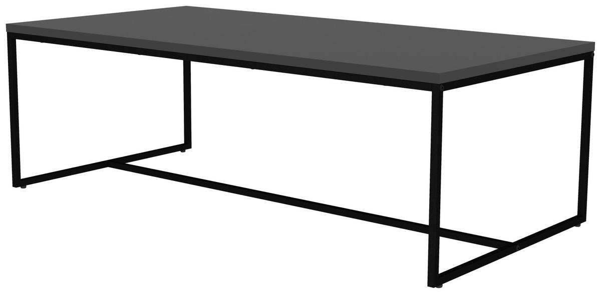 STOLIK KAWOWY LIPP - czarny, Design, materiał drewnopochodny/metal (120/60/40cm)