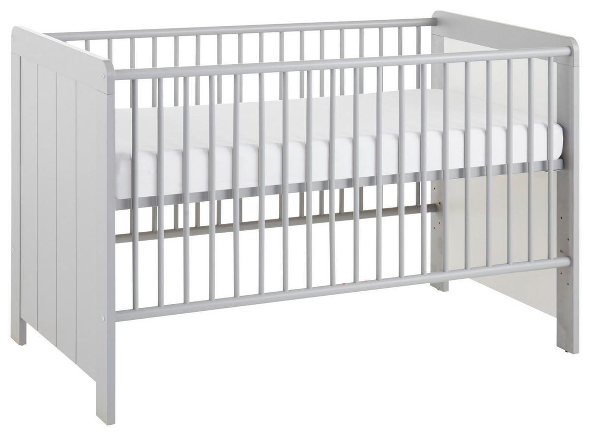 Gitterbett Nikola ca. 70x140 cm Grau - Grau, KONVENTIONELL, Holzwerkstoff (145/77/90cm) - MID.YOU
