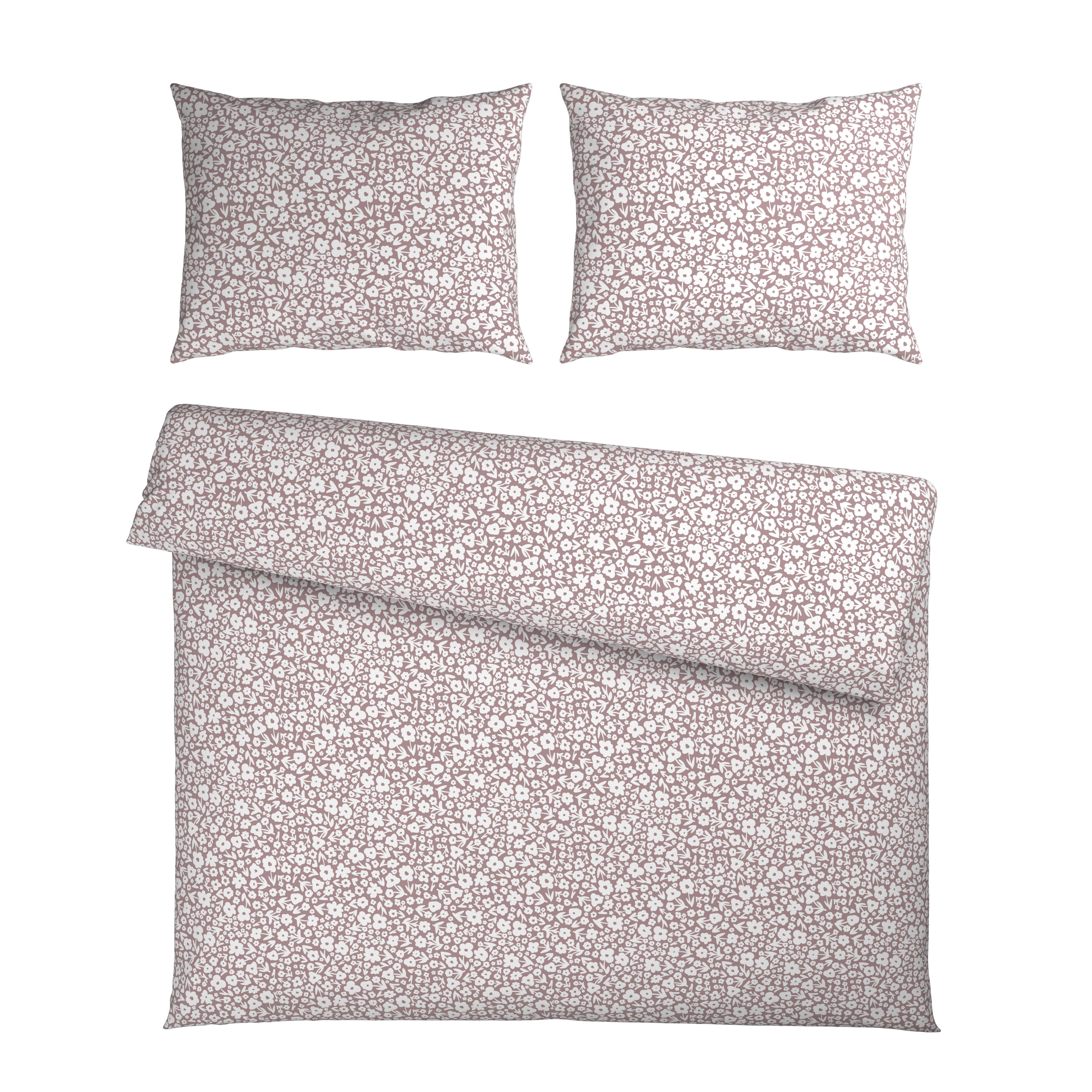 Posteljina Millefleur Xxl 200x200/2x60x80cm - svijetlo ljubičasta, Moderno, tekstil (200/200cm) - Mömax