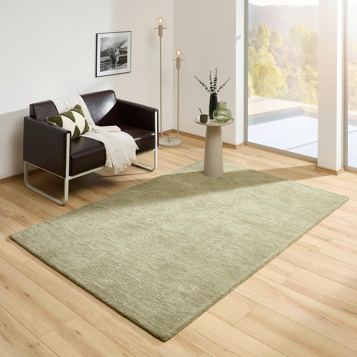 DYWAN WEŁNIANY NADOR - zielony, Design, tkanina (130/190cm) - Linea Natura