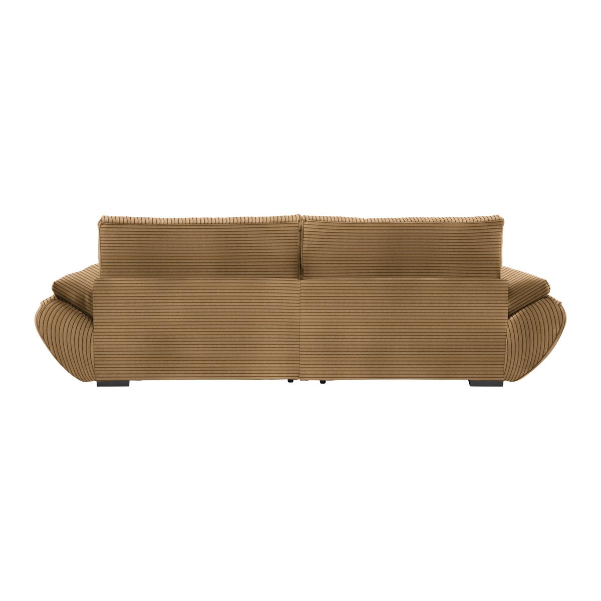 Wohnlandschaft Vivo Sandfarben - Sandfarben/Schwarz, MODERN, Kunststoff/Textil (179/63/317cm) - Based