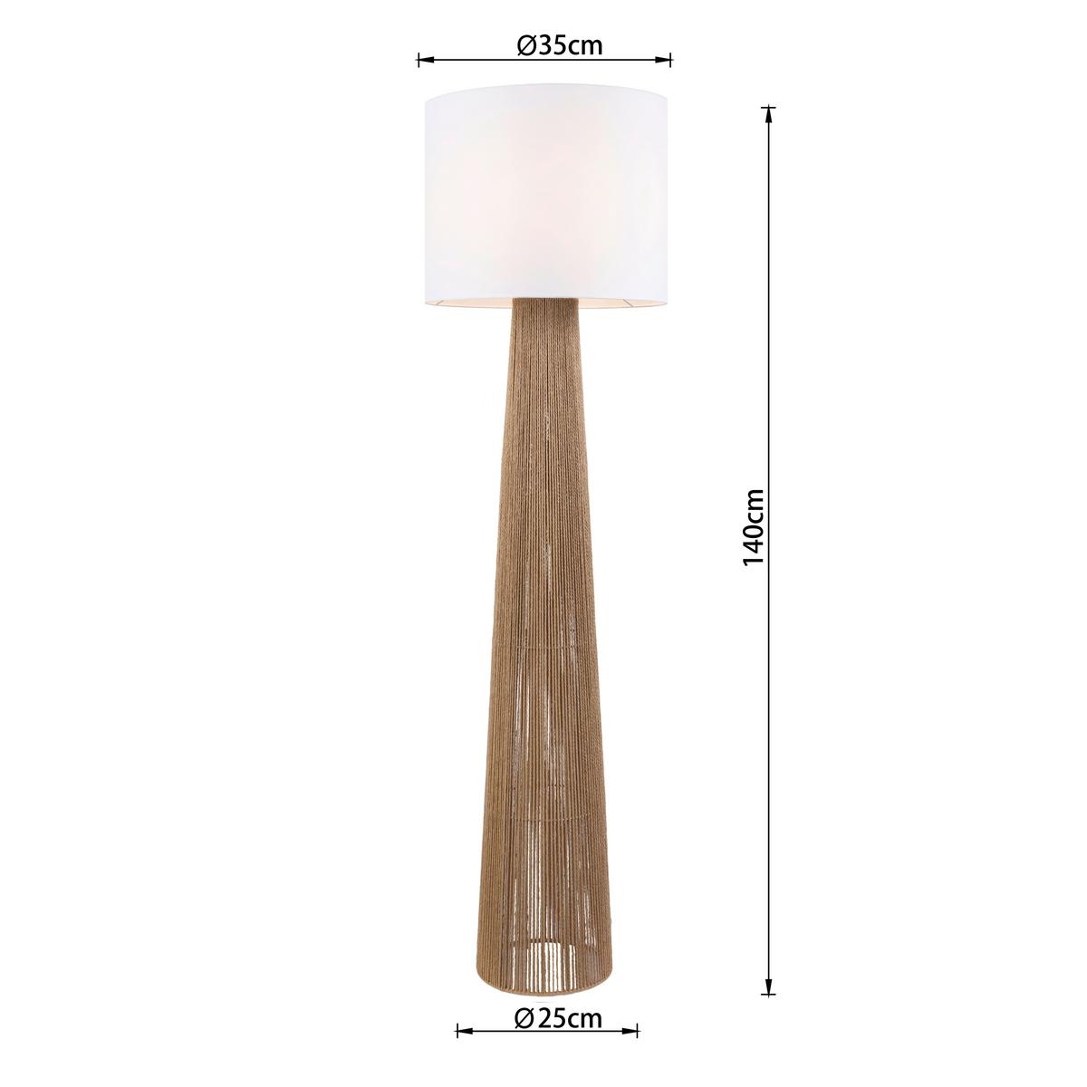 Lampadar Mozu - maro/alb, Modern, hârtie/metal (35/140cm) - Mömax