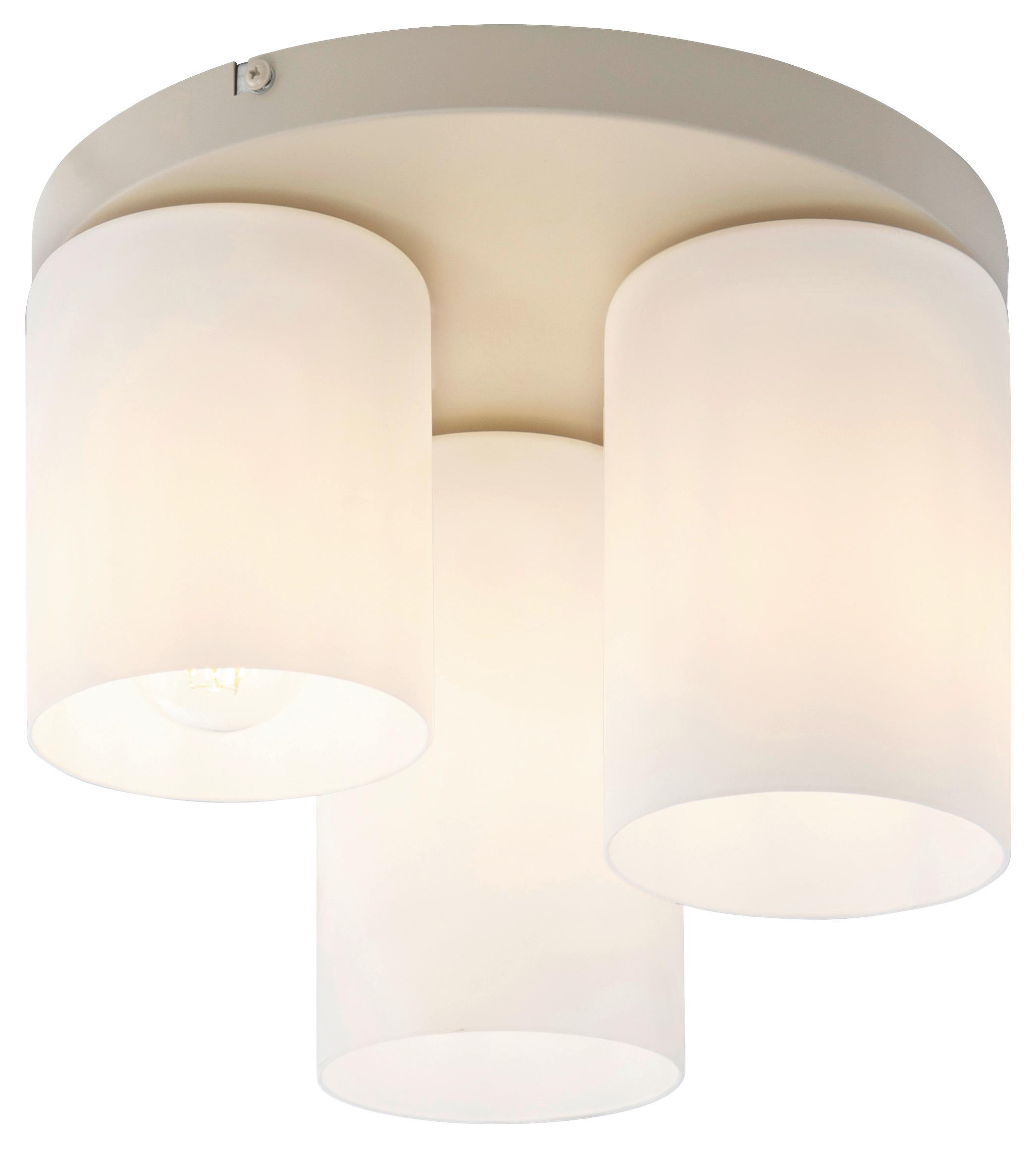 LAMPA SUFITOWA KINGA - kolor piaskowy, Trend, metal/szkło (32/23cm) - Novel