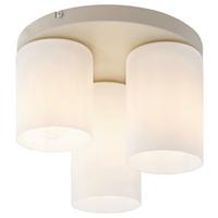 LAMPA SUFITOWA KINGA - kolor piaskowy, Trend, metal/szkło (32/23cm) - Novel