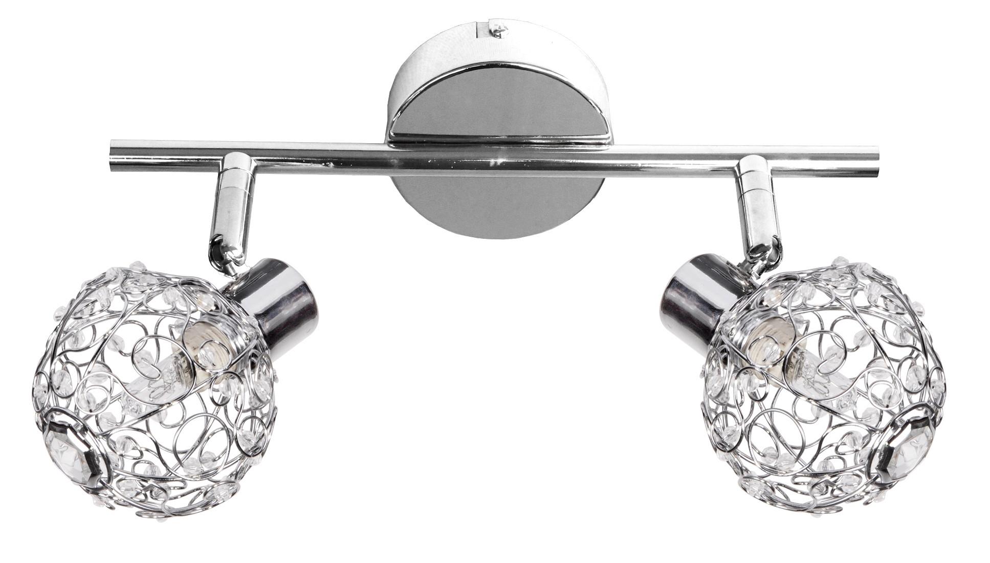 Reflektor Collar - boje kroma/prozirno, Design, staklo/metal (27/8,5/17cm)