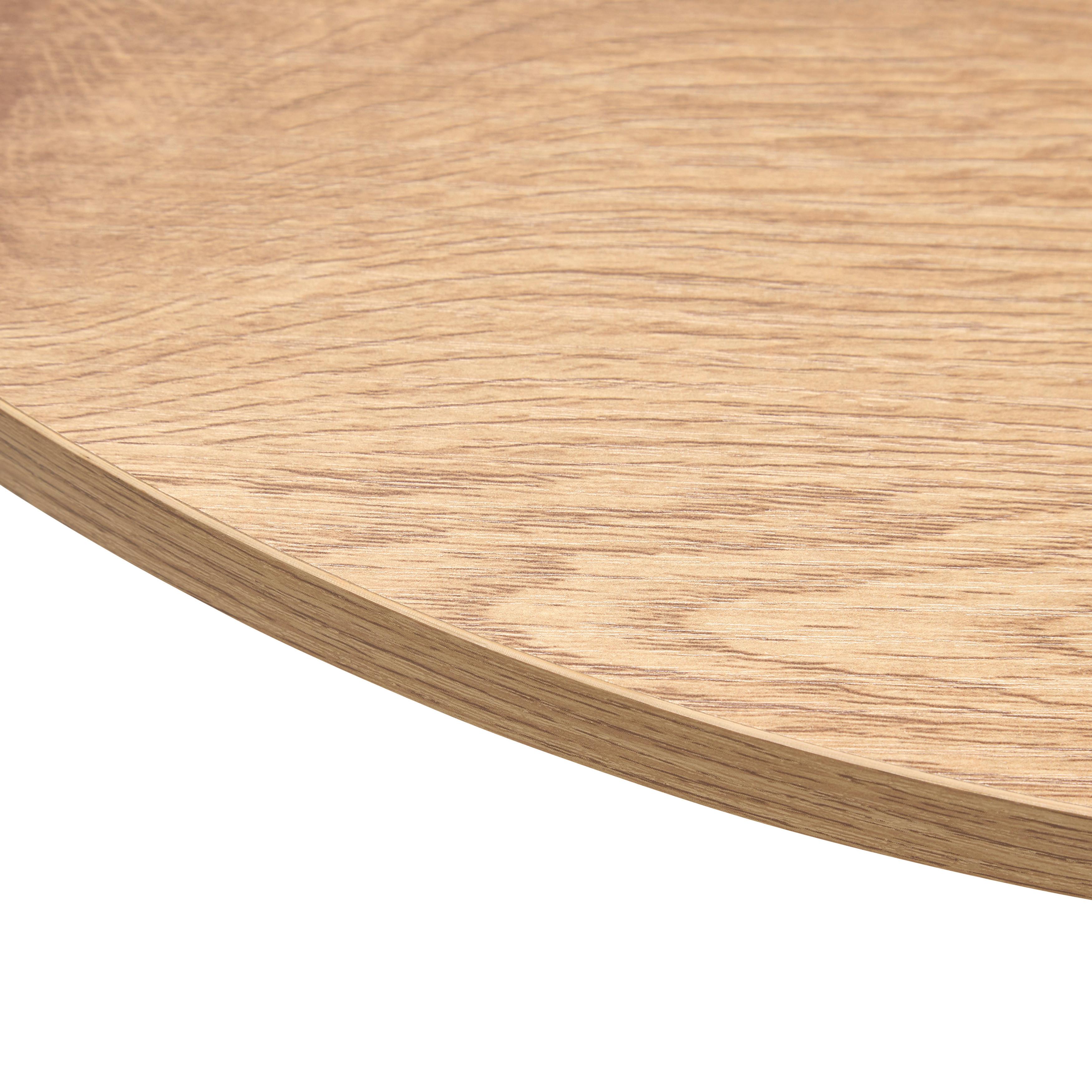 SOFFBORD OSLO -TOP- -BASED- - svart/ekfärgad, Klassisk, metall/trämaterial (60/60/40cm) - Based