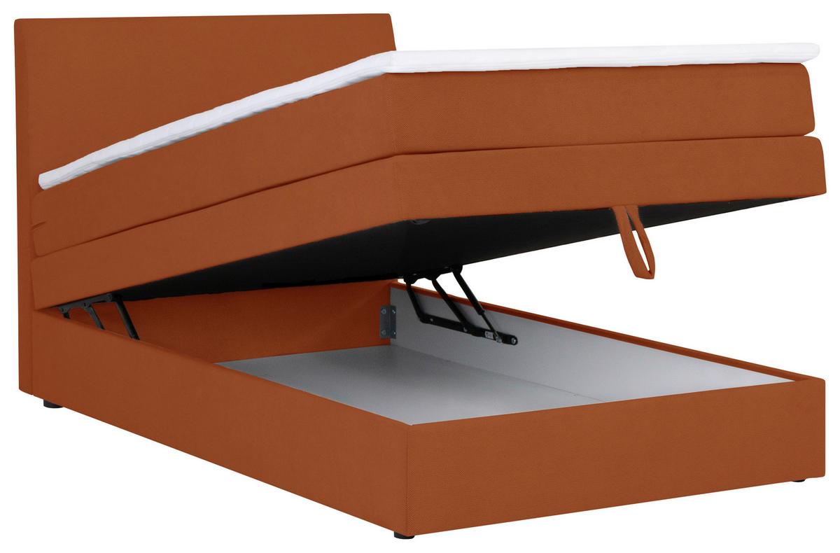 PAT BOXSPRING WICKIE - ruginiu, Konventionell, lemn/metal (140/200cm)