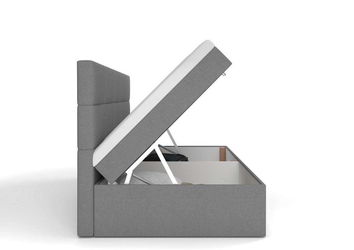 Heverő Taco 90/200cm - szürke, Konventionell, műanyag/faalapú anyag (90/200cm)