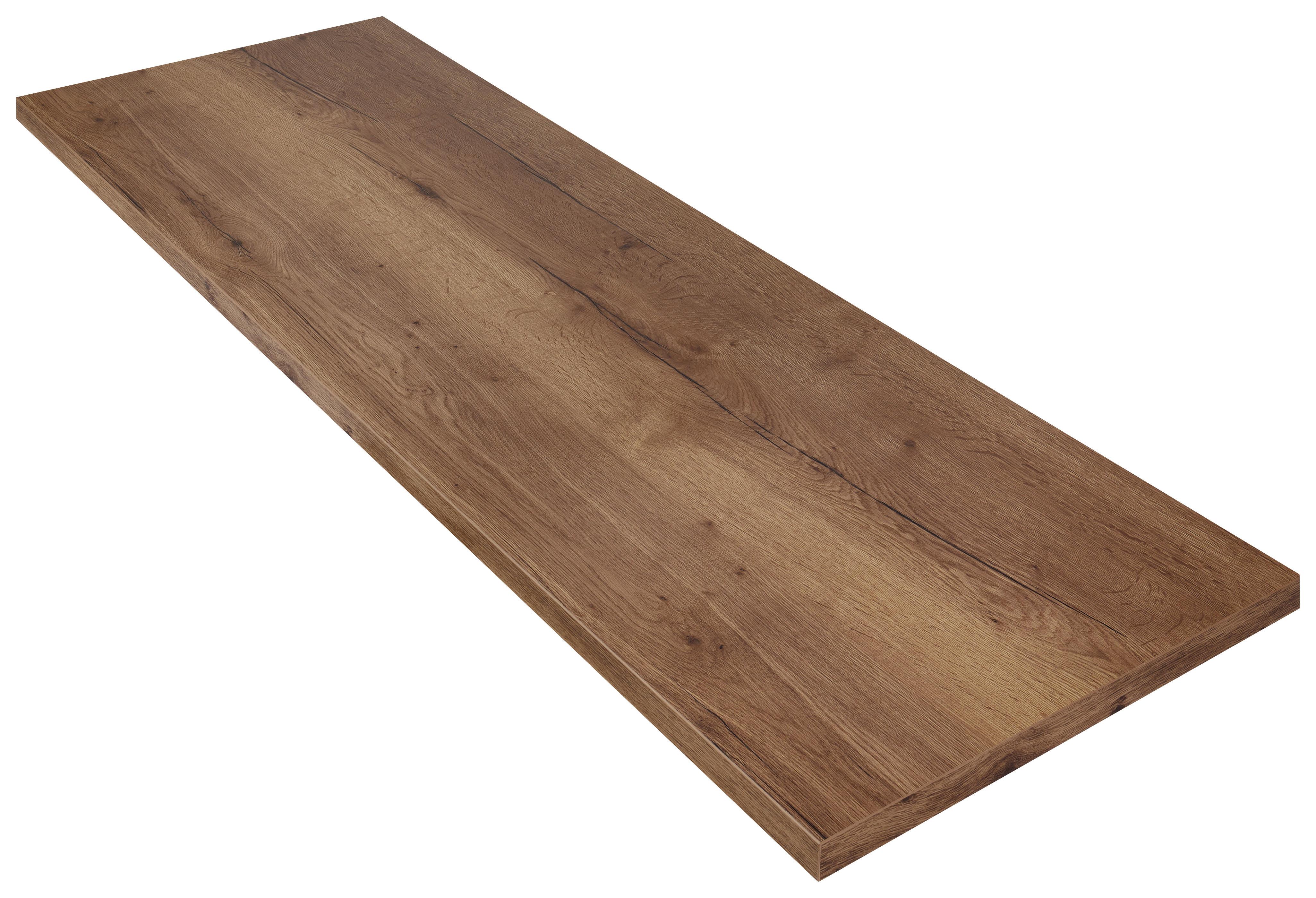 Arbeitsplatte APD 60 Eiche dunkel ca. 210cm - Eiche dunkel, MODERN, Holzwerkstoff (210/4/60cm) - Nobilia