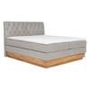 Boxspringbett Marie in Taupe ca. 180x200cm - Taupe, Holz/Kunststoff (180/200cm) - Zandiara