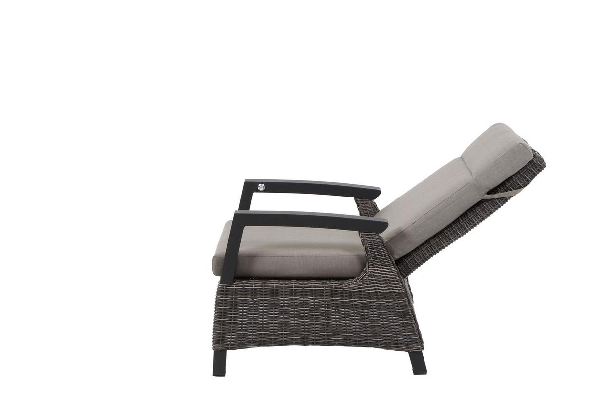 Loungegarnitur Corido 4-tlg. Grau - Grau, Basics, Keramik/Kunststoff (72/103/83cm) - Siena Garden