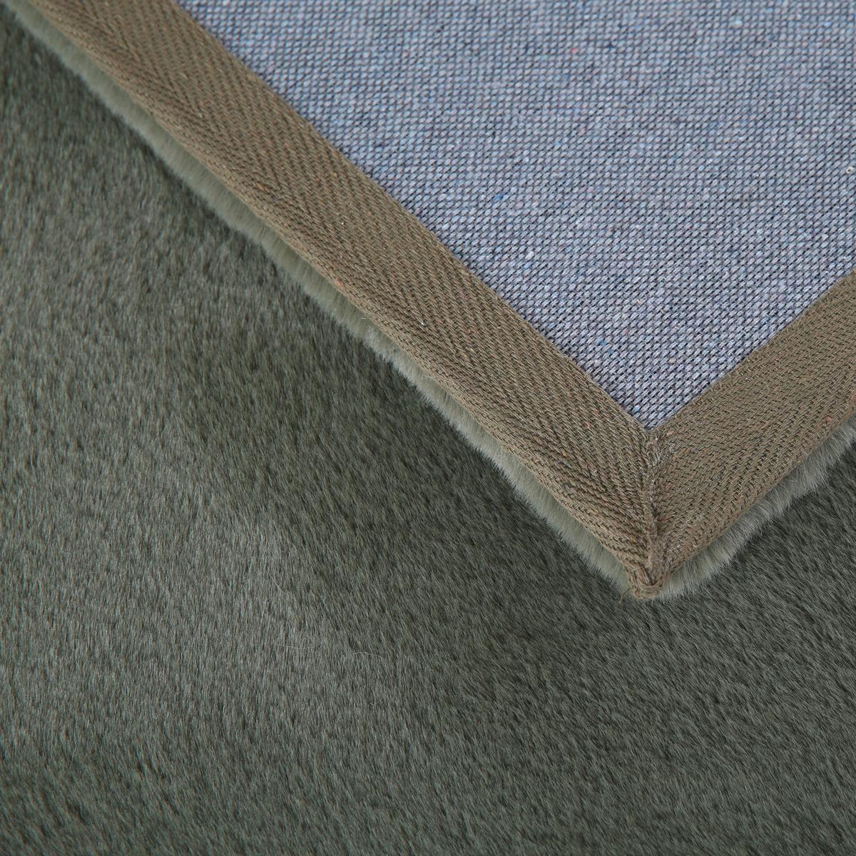 Hochflorteppich Pouffy Grün Ø ca. 160cm - Grün, Basics, Textil (160/160cm)