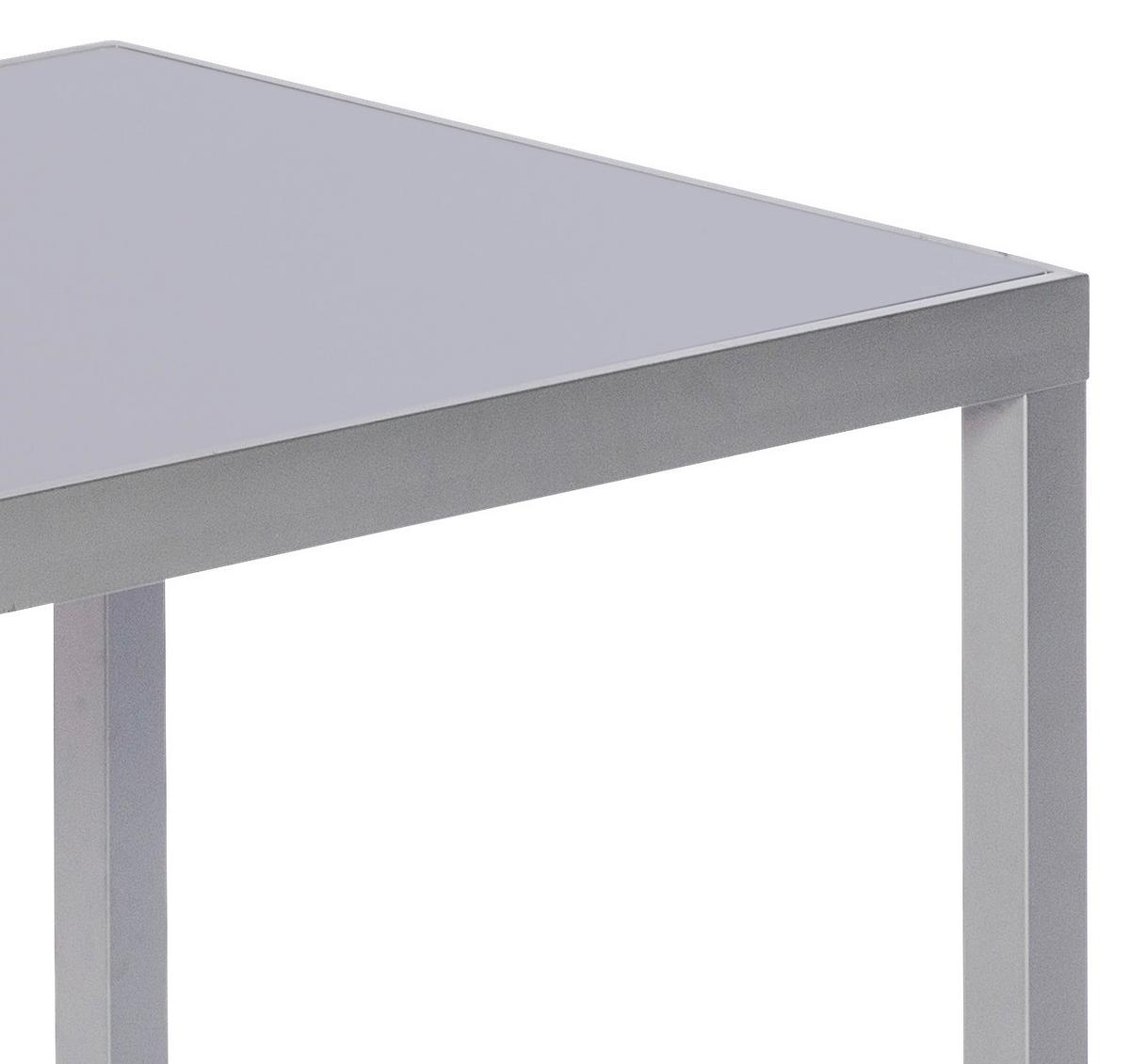 Vrtna Miza Gardenson, Steklo, Aluminij, 150x90 - srebrne barve, Konvencionalno, kovina/steklo (150/90/72cm) - Gardenson