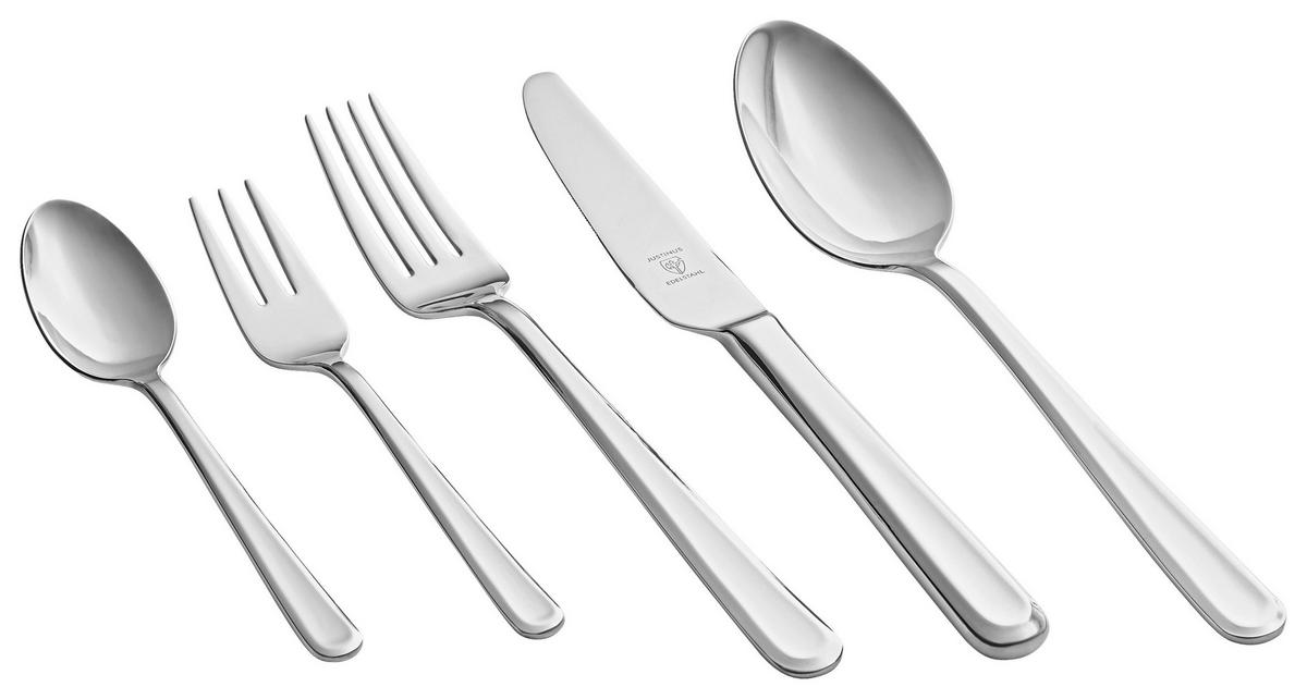 ZESTAW SZTUĆCÓW 660-490 - kolor srebrny, Konventionell, metal - Justinus