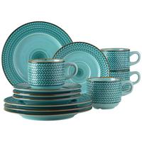 KAFFEESERVICE 931942, BLAU POSTSICHER - Blau, Basics, Keramik (24,5/24,5/22,5cm) - Mäser