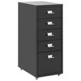Corp Mobil Cu Sertare Max - negru, Modern, metal (28/69/41cm) - Modern Living Corp Mobil Cu Sertare Max - negru, Modern, metal (28/69/41cm) - Modern Living
