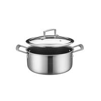 Kochtopf 935608 Kochtopf - Silberfarben/Schwarz, Basics, Metall (20/15cm) - Mäser