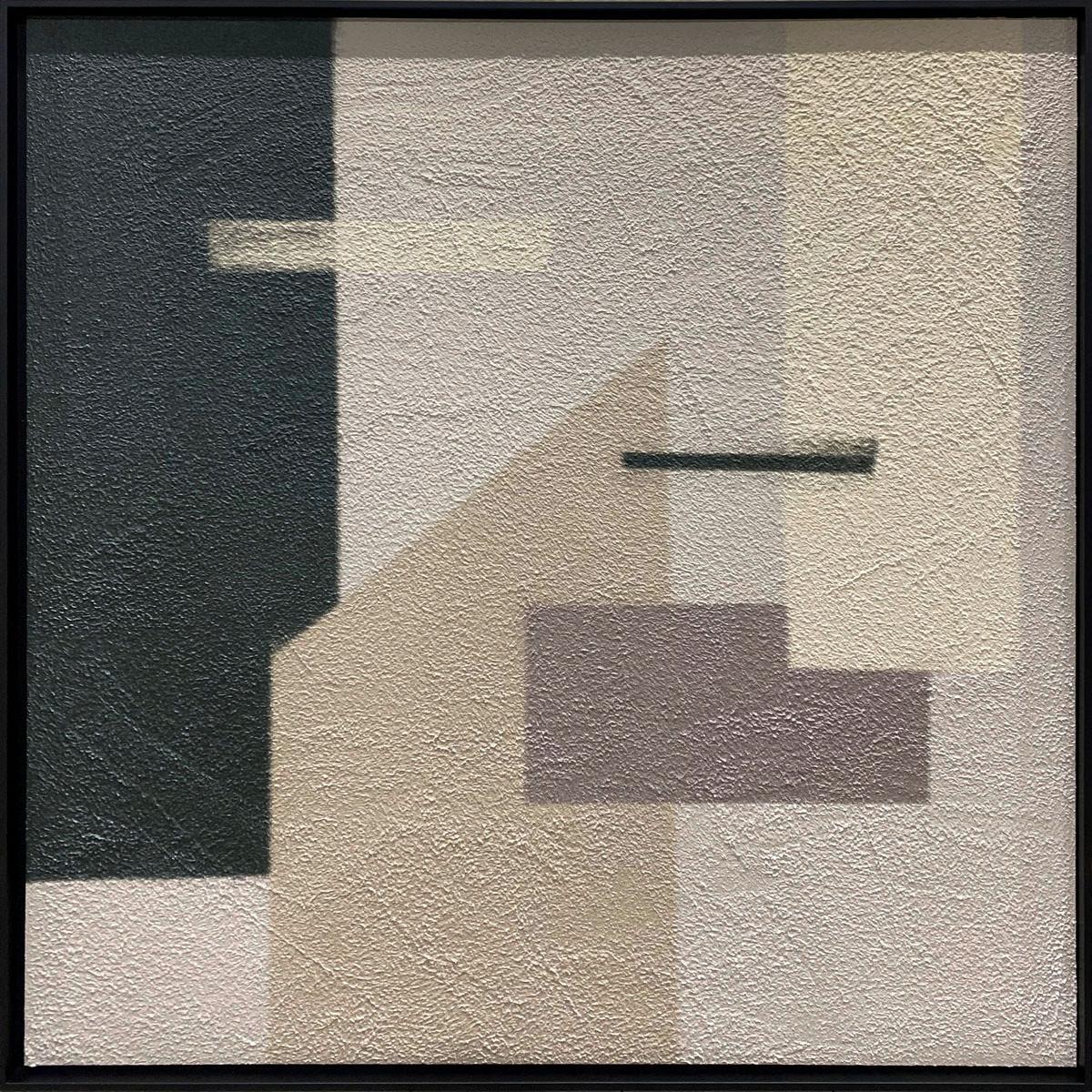 BILD ORIG-19-74X74-ARTSTR-ARBAKZW - Schwarz, Basics, Holz/Stein (74/74/10cm) - Wandkraft