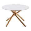 SOFFBORD MARBELLA - vit/guldfärgad, Modern, metall/keramik (70/70/44cm) - Mömax