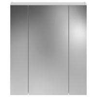 Omara Z Ogledalom Linus, 60x70 Cm, Bela - bela, Moderno, steklo/leseni material (60/70/18cm) - MID.YOU