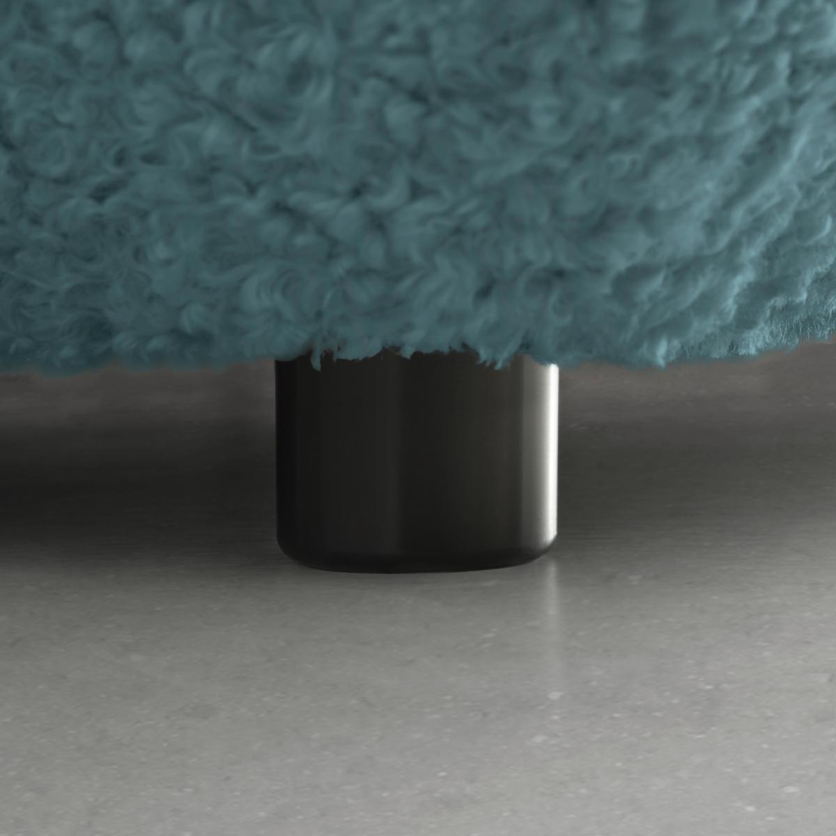 Wohnlandschaft Casimir Petrol - Petrol/Schwarz, LIFESTYLE, Kunststoff/Textil (180/310cm) - Premium Living