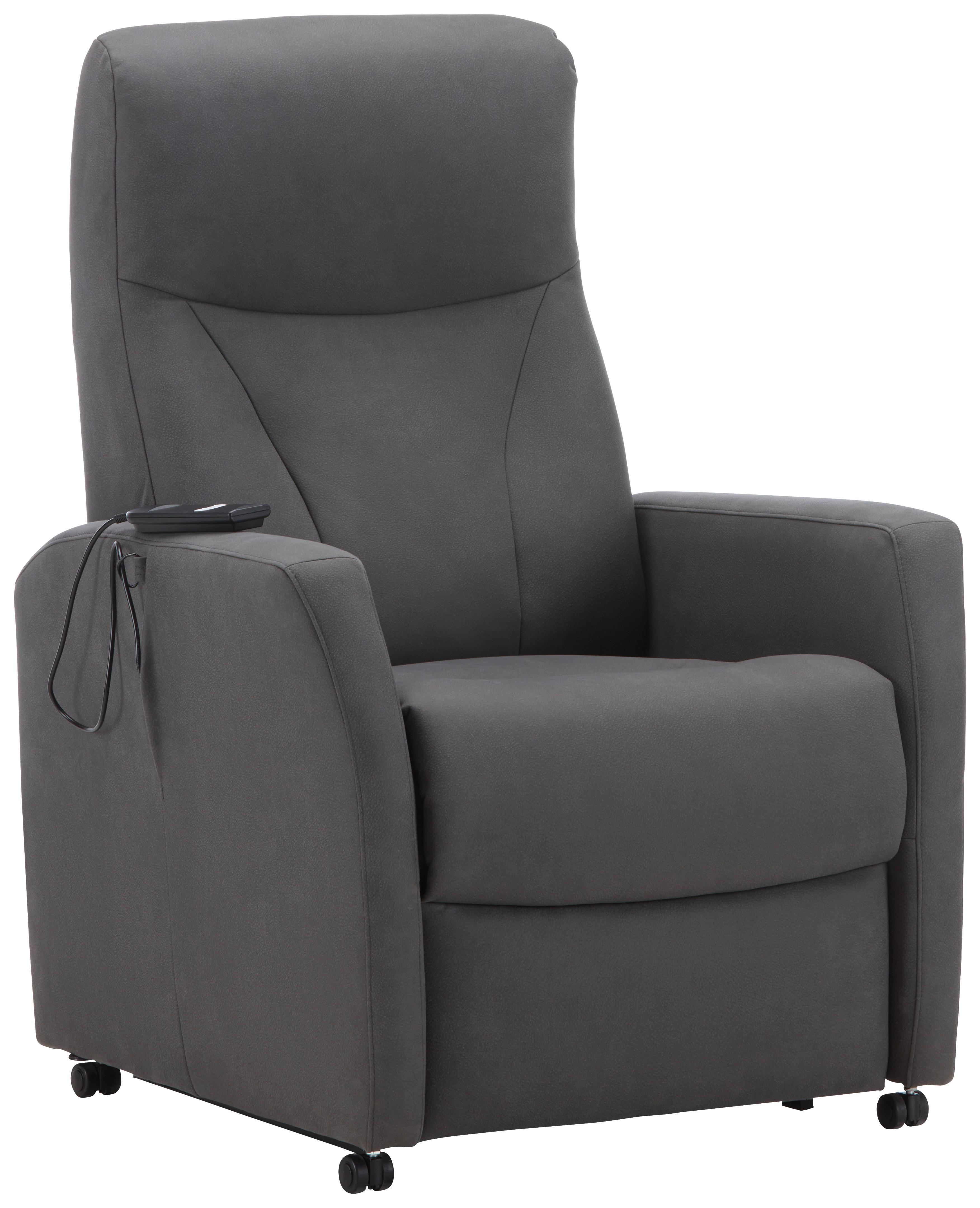Relaxsessel Times in Graphitfarben - Graphitfarben, MODERN, Textil (76/110/80cm) - Premium Living