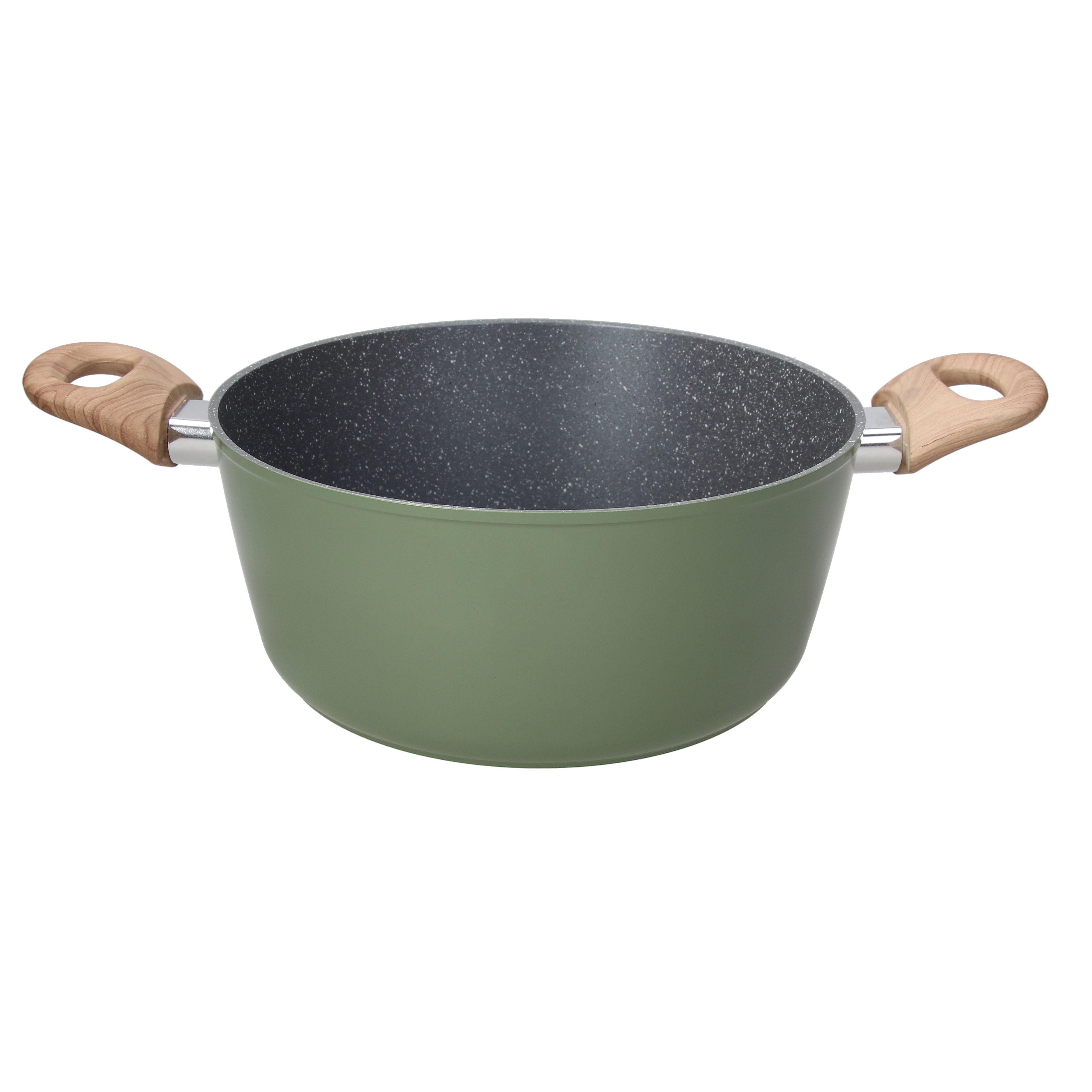 Oală Stone Sage, cca. 4L - verde smarald, Basics, metal (10,5/24/24cm) - Tognana