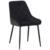 Stolica Selena - crna, Moderno, metal/tekstil (50/86/58cm) - Mömax