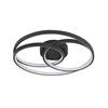 LED-TAKLAMPA RIMO - svart, Modern, metall/plast (40/40/7,5cm) - Mömax
